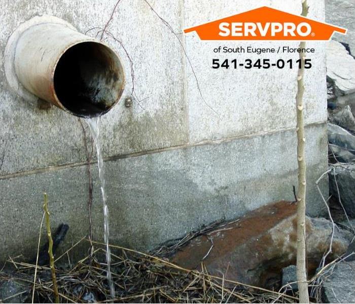 A dirty drainpipe is shown.